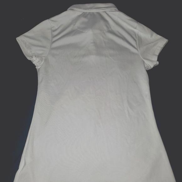 Girls Nautica White Polo Uniform Shirt - Picture 2 of 3
